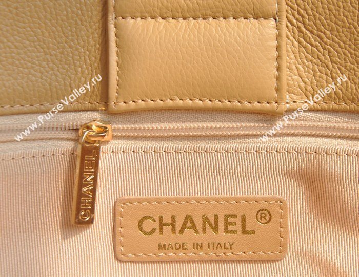 Chanel A66439 lambskin large shopping tote handbag apricot bag 5803