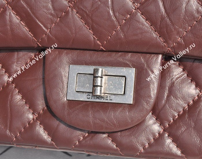 Chanel A30227 lambskin large classic flap Reissue handbag wine bag 5806