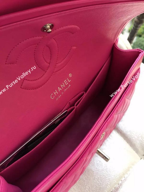 Chanel A1112 lambskin classic flap handbag red bag 5825