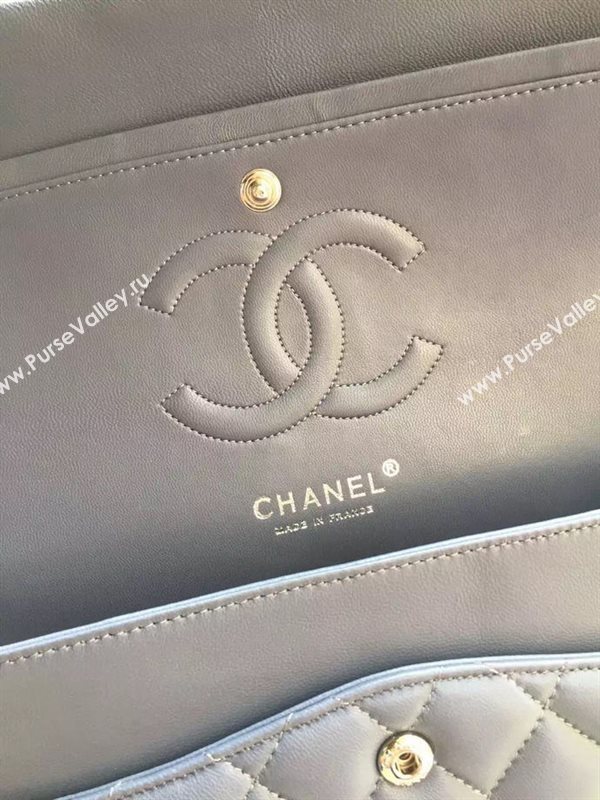 Chanel A1112 lambskin classic flap handbag gray bag 5832