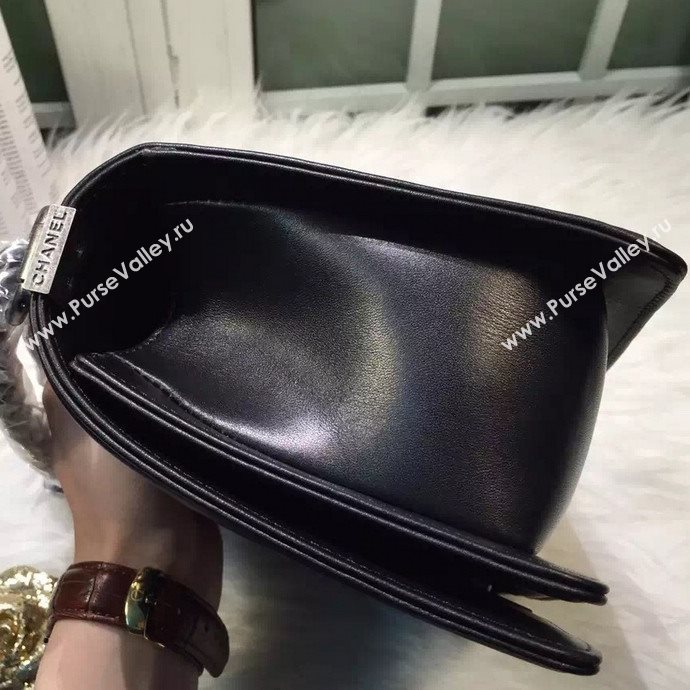 Chanel A67086 lambskin V le boy handbag black bag 5966