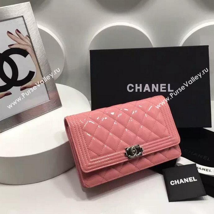 Chanel A33815 paint small le boy woc handbag pink bag 5987
