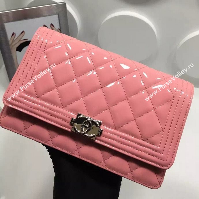 Chanel A33815 paint small le boy woc handbag pink bag 5987