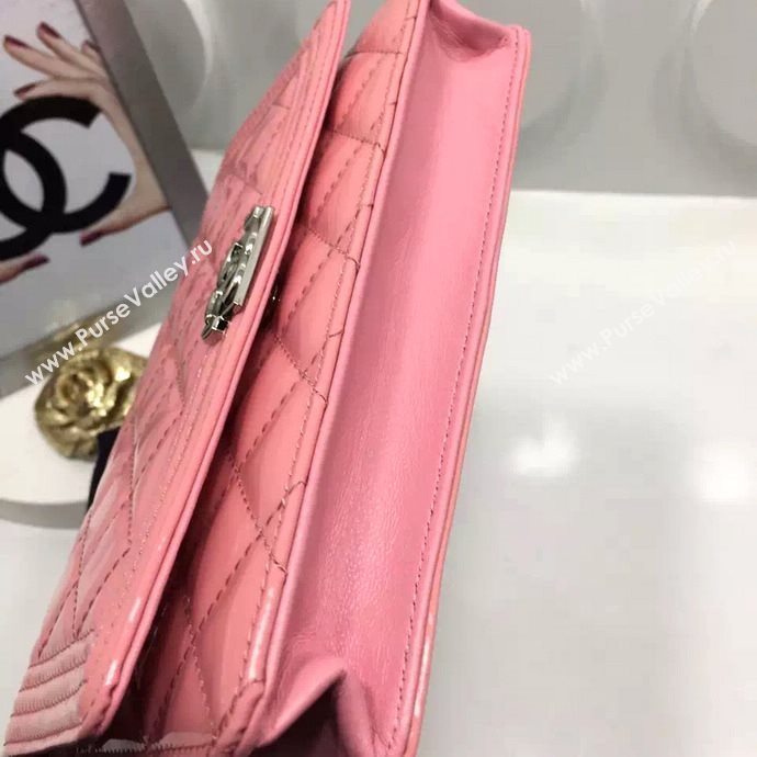 Chanel A33815 paint small le boy woc handbag pink bag 5987