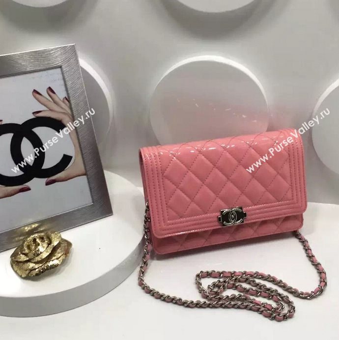 Chanel A33815 paint small le boy woc handbag pink bag 5987