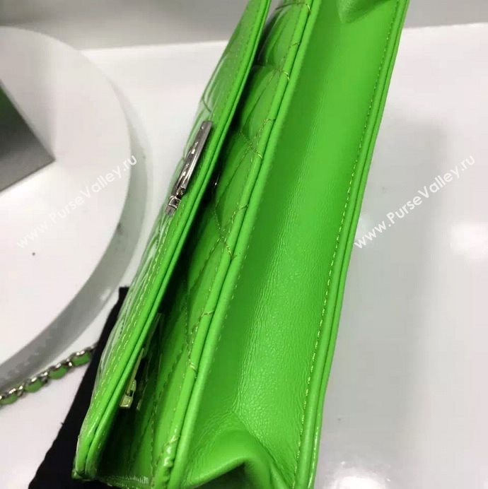 Chanel A33815 paint small le boy woc handbag green bag 5989