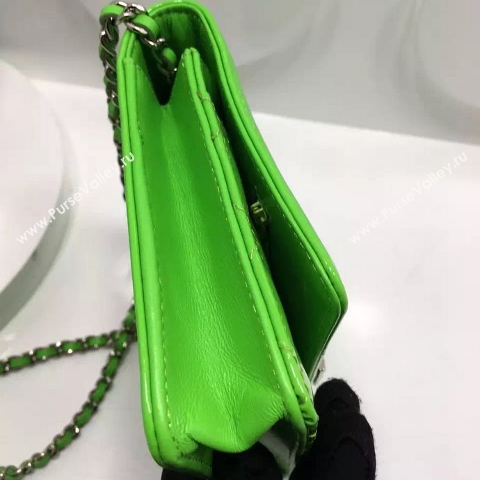 Chanel A33815 paint small le boy woc handbag green bag 5989