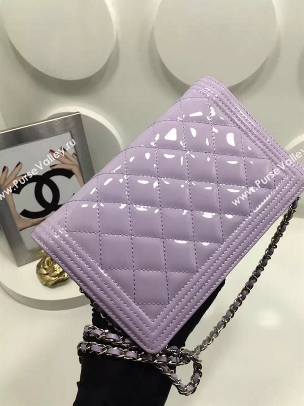 Chanel A33815 paint small le boy woc handbag purple bag 5990