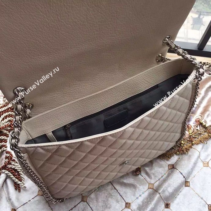 Chanel A94005 deerskin large tote handbag white bag 5997