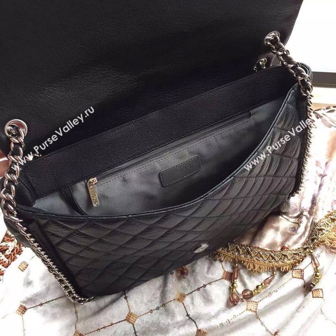 Chanel A94005 deerskin large tote handbag black bag 5998