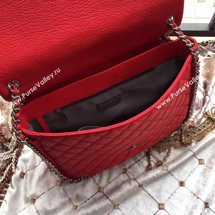 Chanel A94005 deerskin large tote handbag red bag 5999