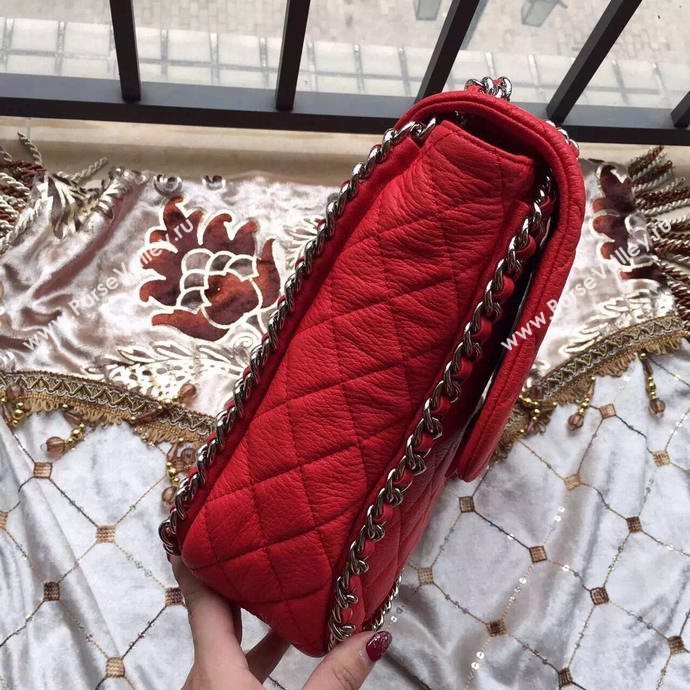 Chanel A94005 deerskin large tote handbag red bag 5999