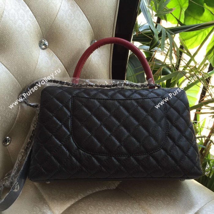 Chanel A95168 caviar large tote shoulder handbag black bag 5905