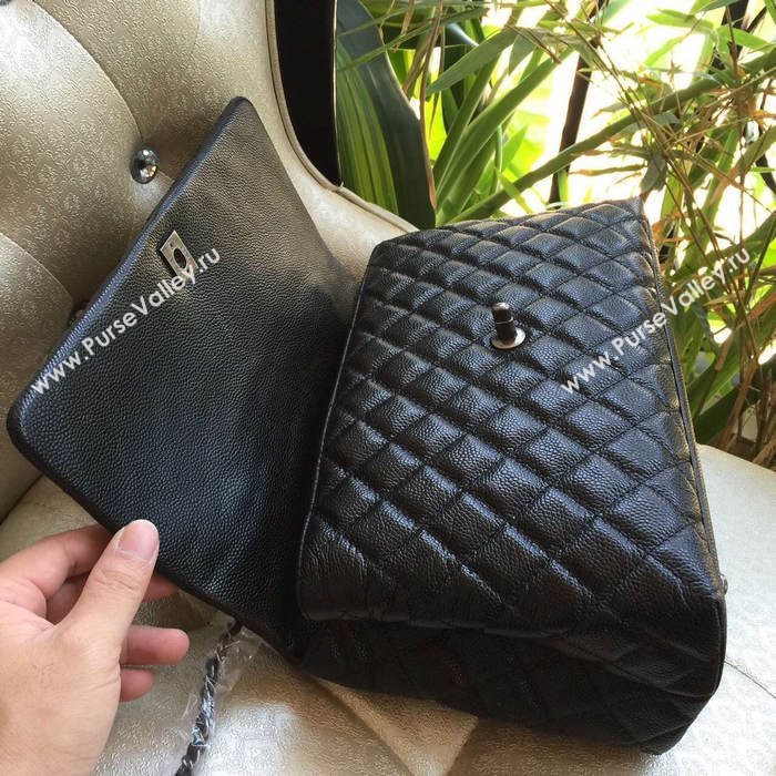 Chanel A95168 caviar large tote shoulder handbag black bag 5905