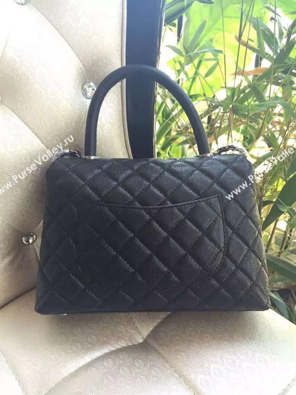Chanel A95169 caviar 25cm tote shoulder handbag black bag 5909
