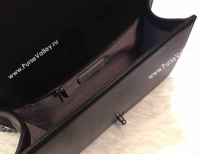 Chanel A67088 lambskin 28cm large le boy handbag black bag 5911