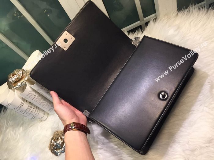 Chanel A67088 lambskin 28cm large le boy handbag black bag 5911