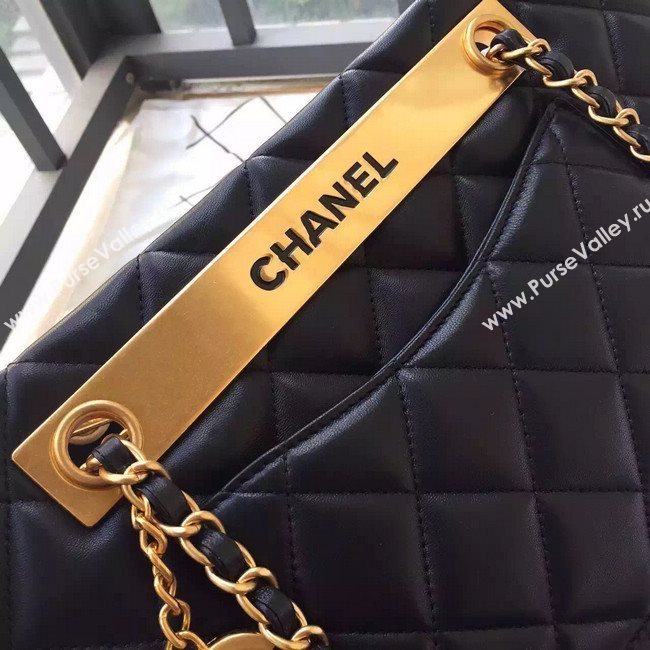 Chanel A57357 lambskin large shoulder handbag black bag 5912