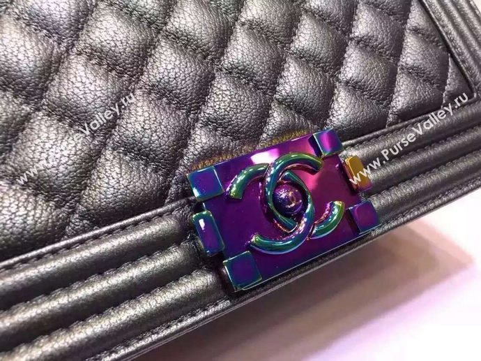 Chanel A67086 deerskin medium le boy handbag green bag 5916