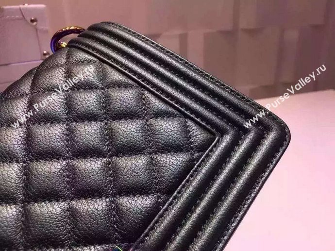 Chanel A67086 deerskin medium le boy handbag green bag 5916