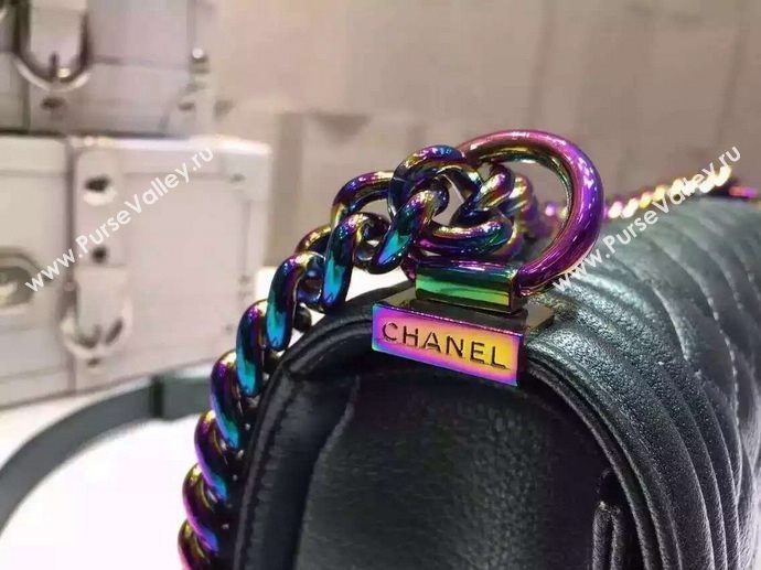 Chanel A67086 deerskin medium le boy handbag green bag 5916