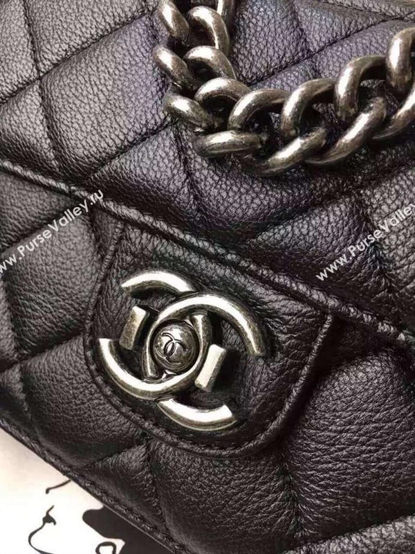 Chanel A68320 lambskin large classic flap handbag black bag 5918