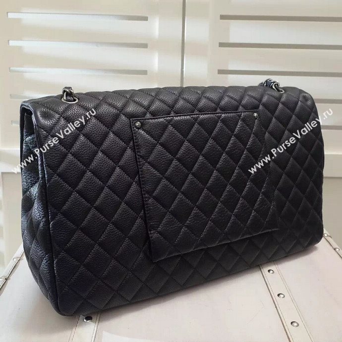 Chanel A91169 calfskin X large travel handbag black bag 5924