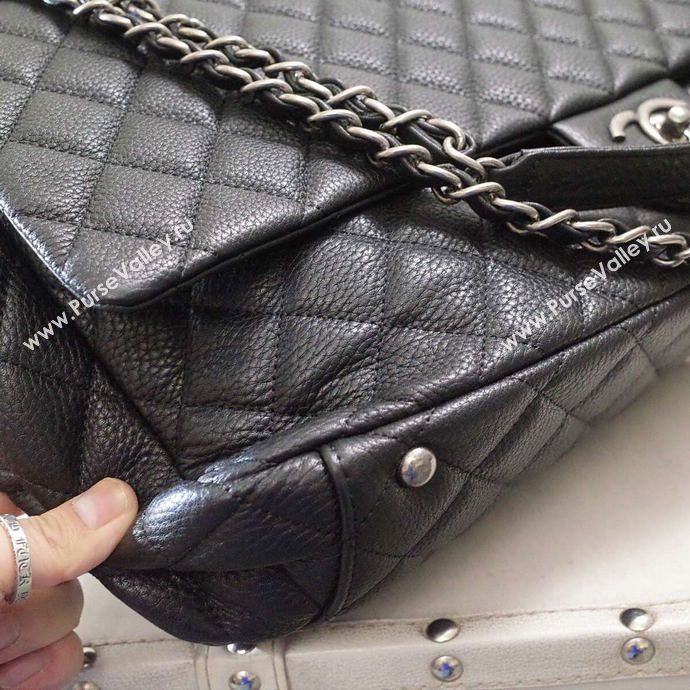 Chanel A91169 calfskin X large travel handbag black bag 5924
