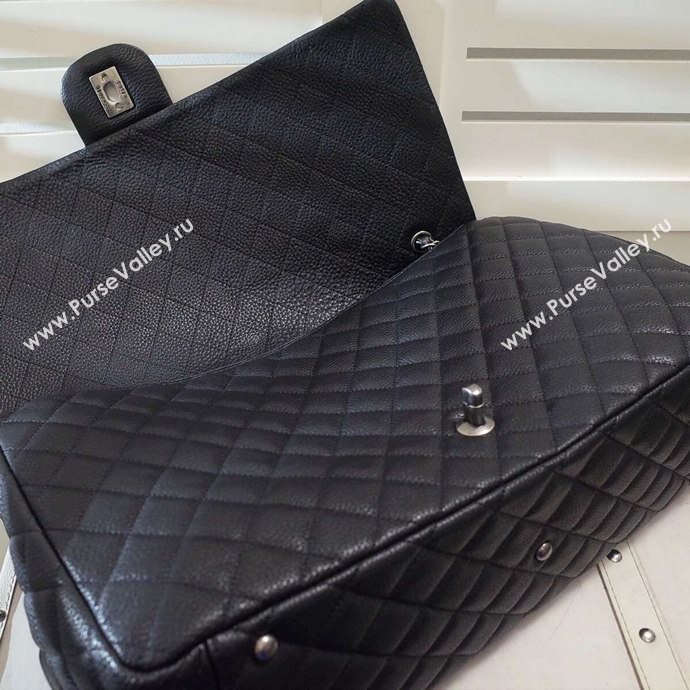 Chanel A91169 calfskin X large travel handbag black bag 5924