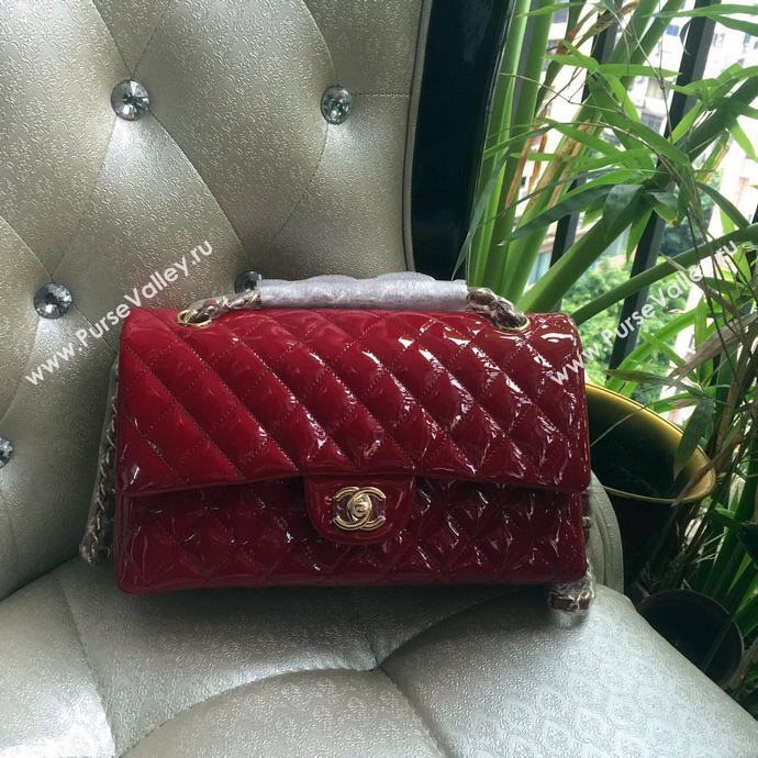 Chanel A1112 paint lambskin flap handbag red bag 5931