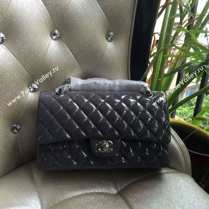 Chanel A1112 paint lambskin flap handbag gray bag 5932