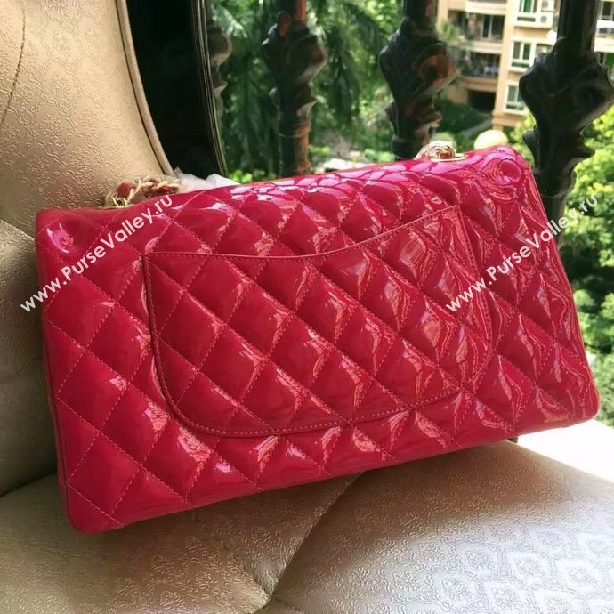 Chanel A1112 paint lambskin flap handbag red bag 5933