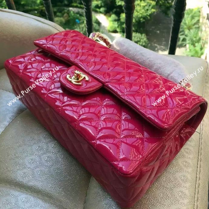 Chanel A1112 paint lambskin flap handbag red bag 5933