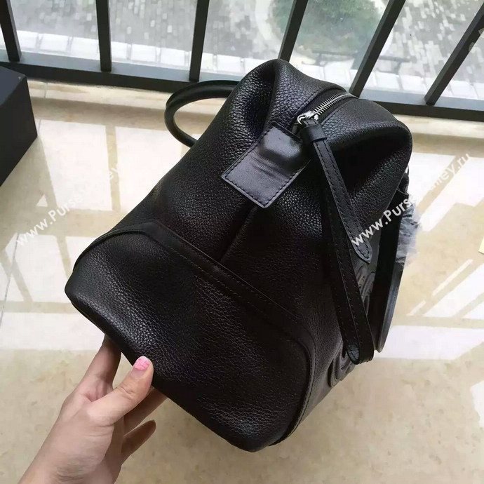 Chanel A4746 deerskin tote shoulder handbag black bag 5936