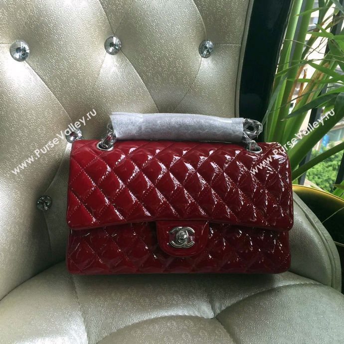 Chanel A1112 paint lambskin flap handbag wine bag 5937
