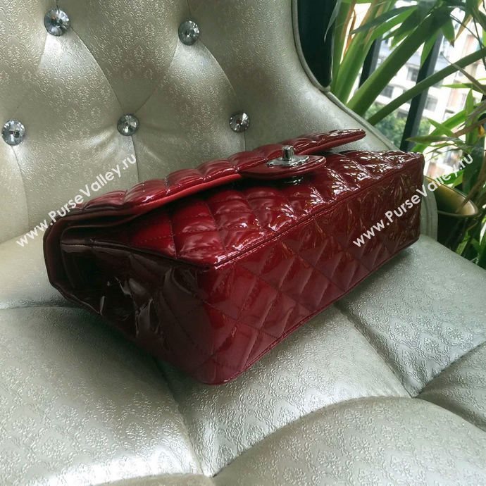 Chanel A1112 paint lambskin flap handbag wine bag 5937