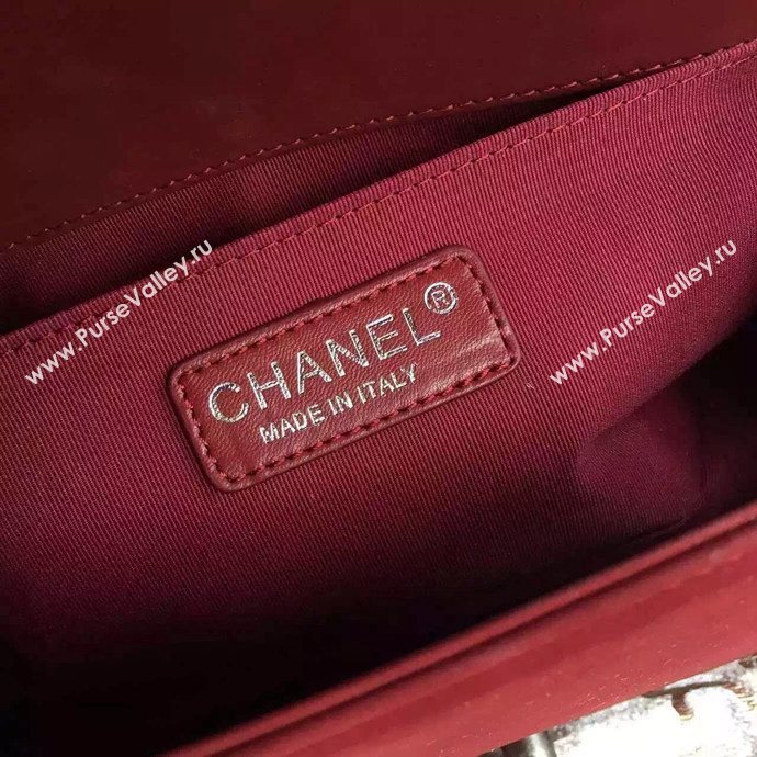 Chanel A67086 suede le boy handbag wine bag 6049