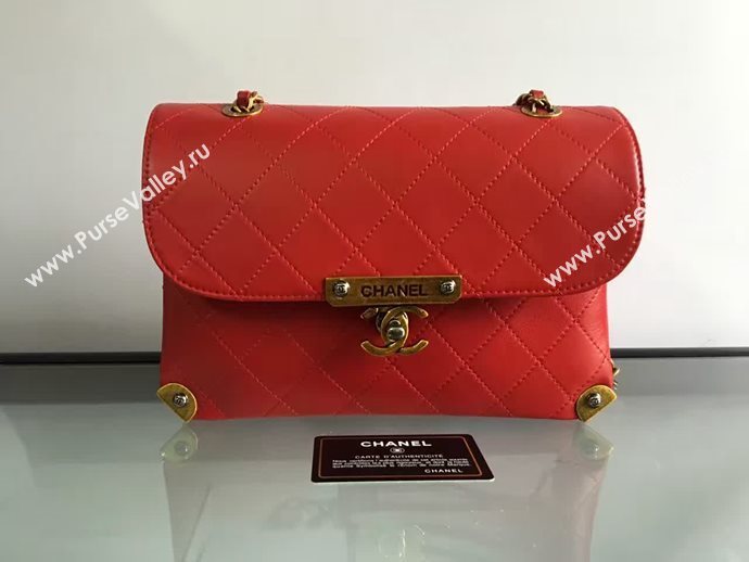 Chanel A93515 calfskin shoulder red tote bag 6087