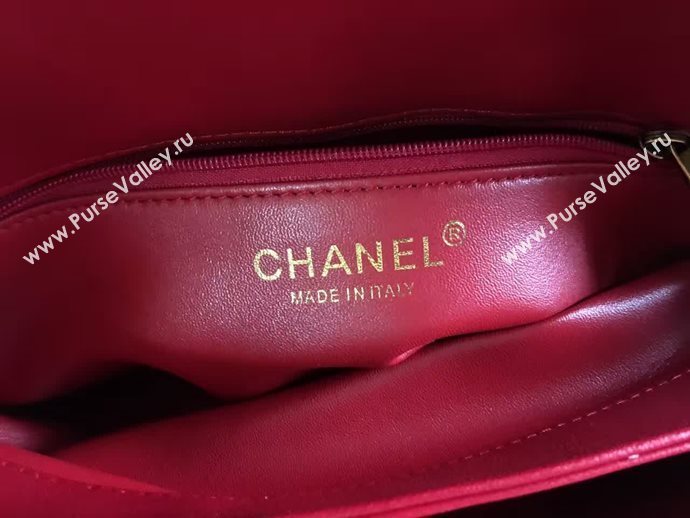 Chanel A93515 calfskin shoulder red tote bag 6087