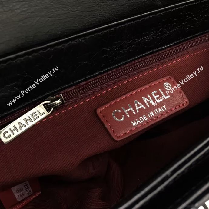 Chanel A68320 calfskin shoulder black flap bag 6089