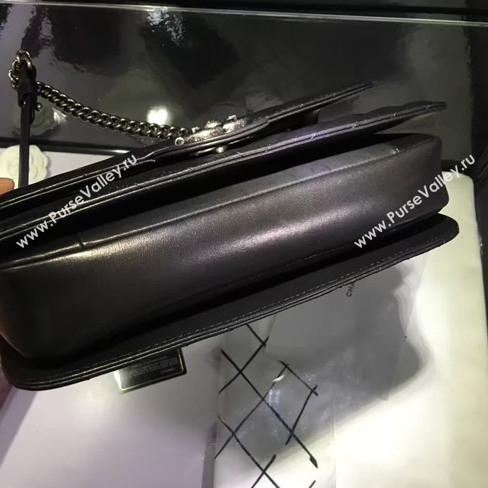 Chanel A68320 calfskin shoulder black flap bag 6093