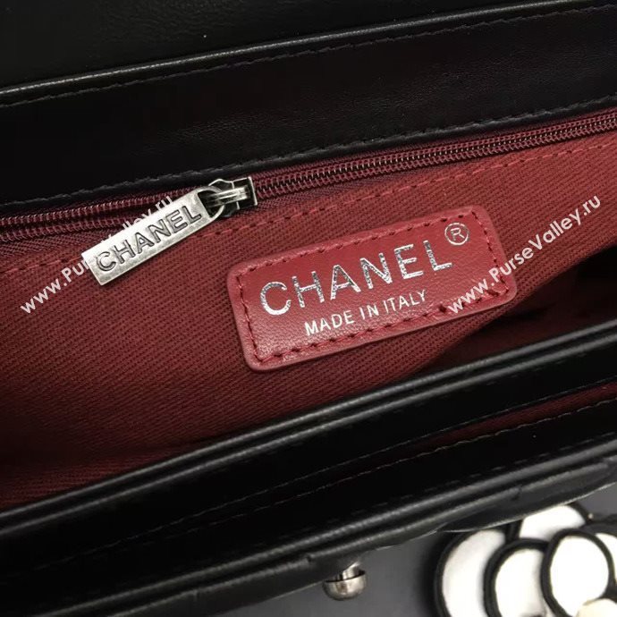 Chanel A68320 calfskin shoulder black flap bag 6094