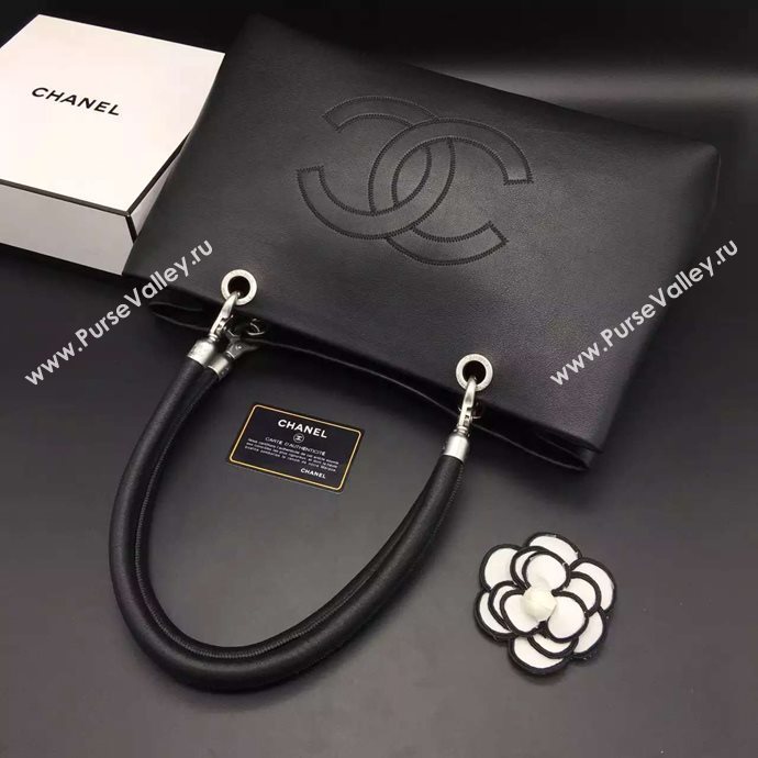 Chanel A88895 lambskin large tote handbag black bag 6097