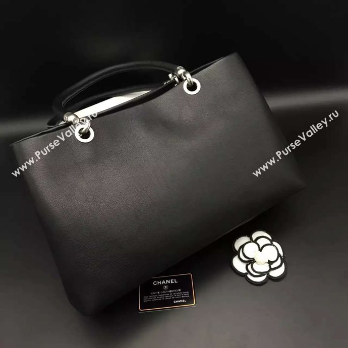 Chanel A88895 lambskin large tote handbag black bag 6097