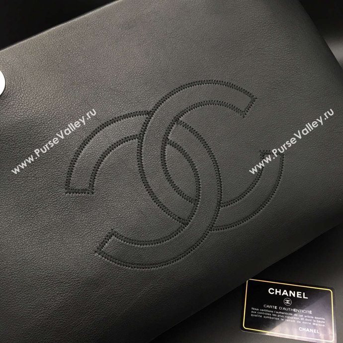 Chanel A88895 lambskin large tote handbag black bag 6097