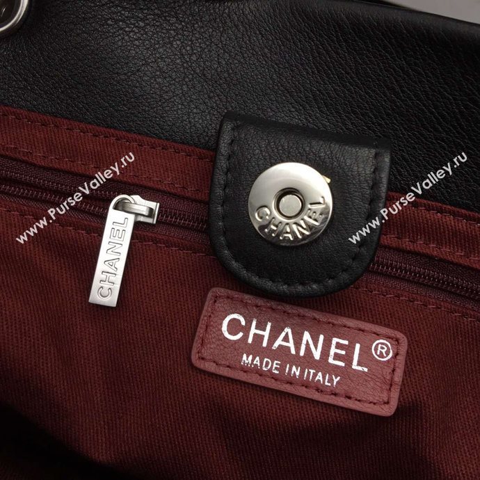 Chanel A88895 lambskin large tote handbag black bag 6097
