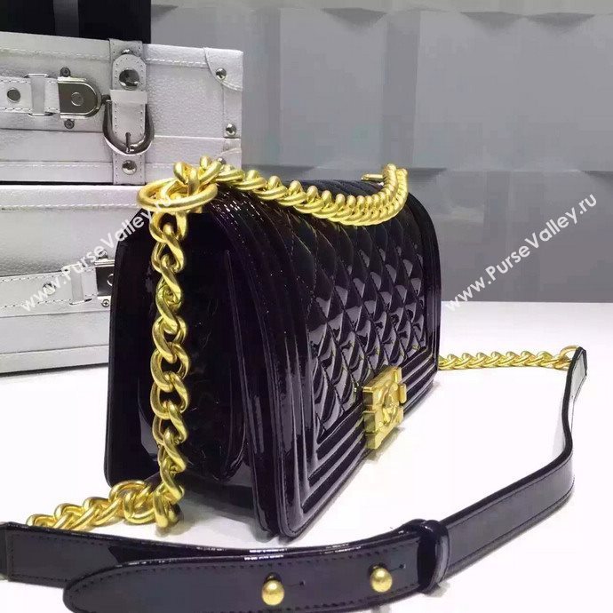 Chanel A67086 paint lambskin le boy handbag black bag 6002