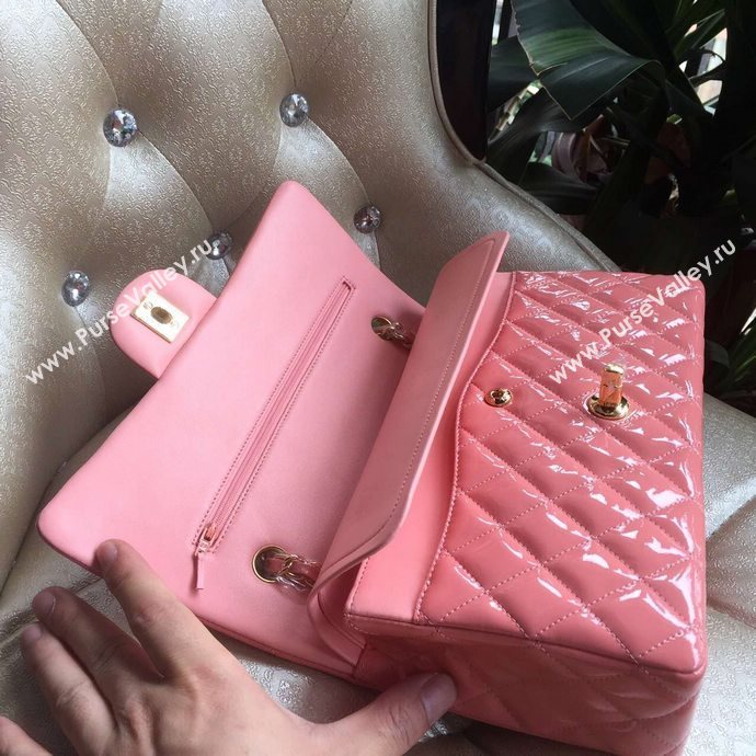 Chanel A1112 paint lambskin flap handbag pink bag 6003