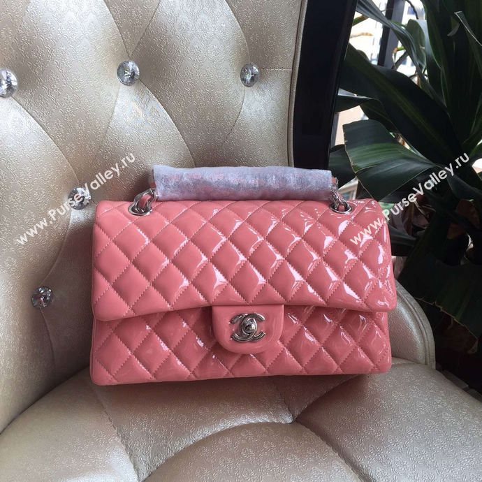 Chanel A1112 paint lambskin flap handbag pink bag 6004