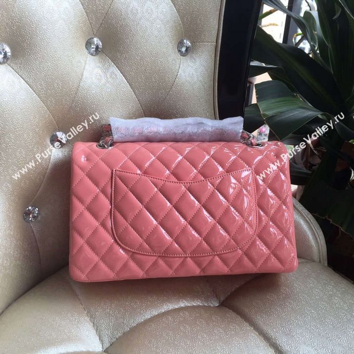 Chanel A1112 paint lambskin flap handbag pink bag 6004